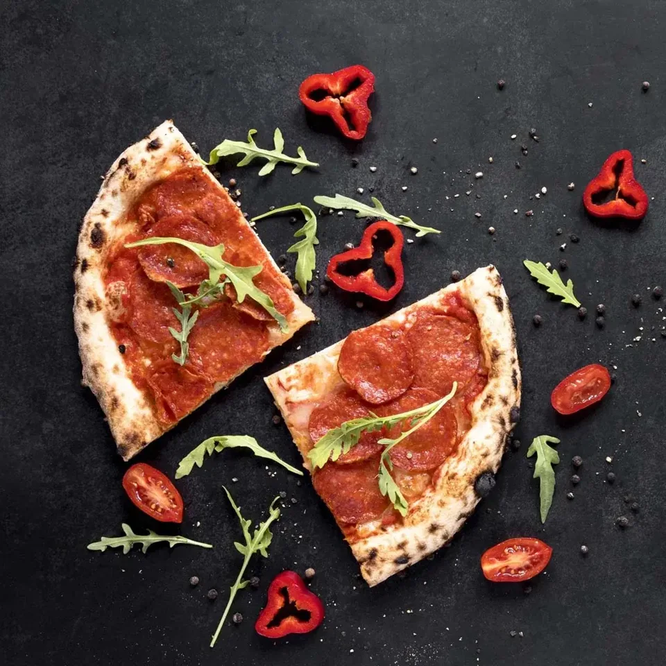 Pizza slices from Sherwood Pizza